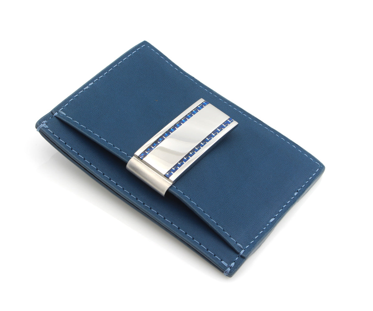  HISCOW Slim Leather Long Wallet for Men, Breast Pocket Wallet  for Checkbook, Credit Cards (Aniline Leather Blue) : Clothing, Shoes &  Jewelry